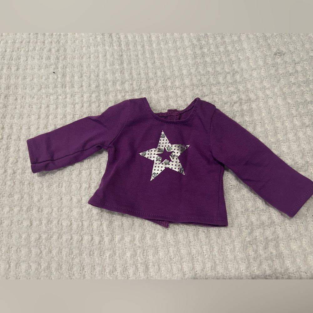 American Girl Purple Star Tee